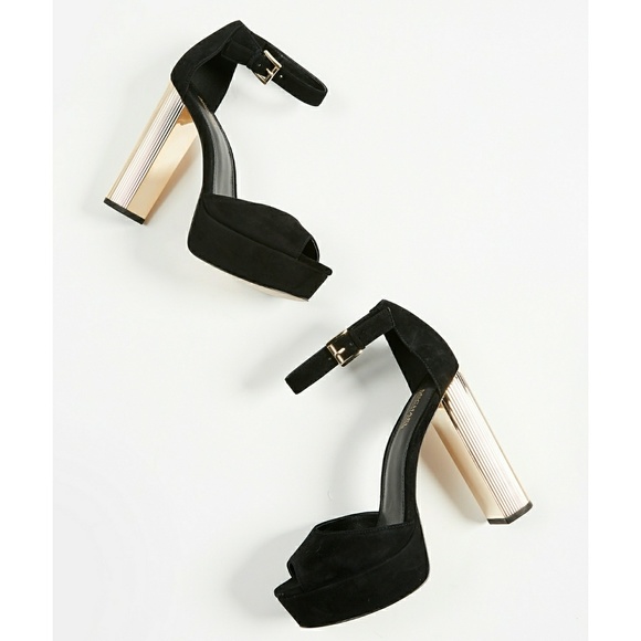 New! MICHAEL KORS Paloma Platform Sandals Peep-Toe - Picture 2 of 8